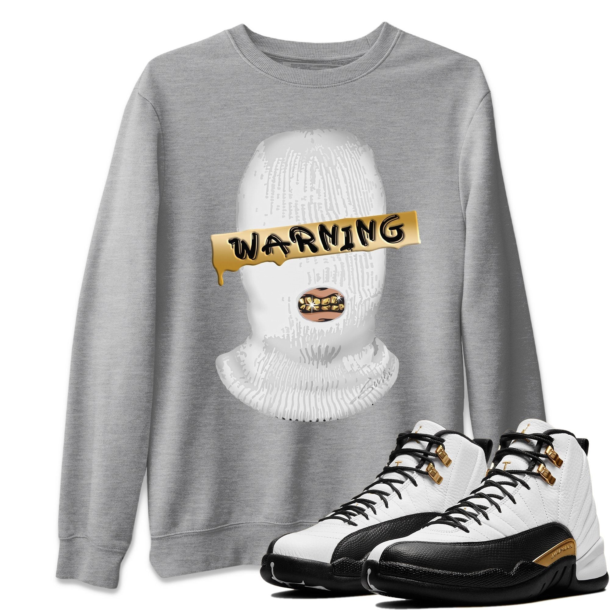 Jordan 12 Royalty Shirt To Match Jordans Warning Sneaker Tees Jordan 12 Royalty Drip Gear Zone Sneaker Matching Clothing Unisex Shirts