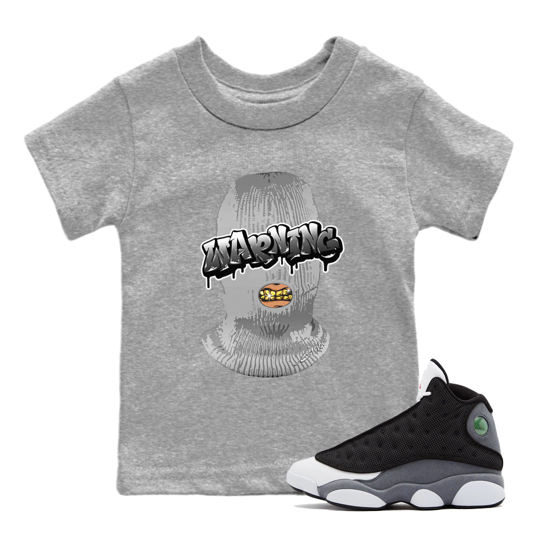 Air Jordan 13 Black Flint Warning Baby and Kids Streetwear Sneaker Shirt Air Jordan 13 Black Flint Kids Streetwear Sneaker Shirt Size Chart