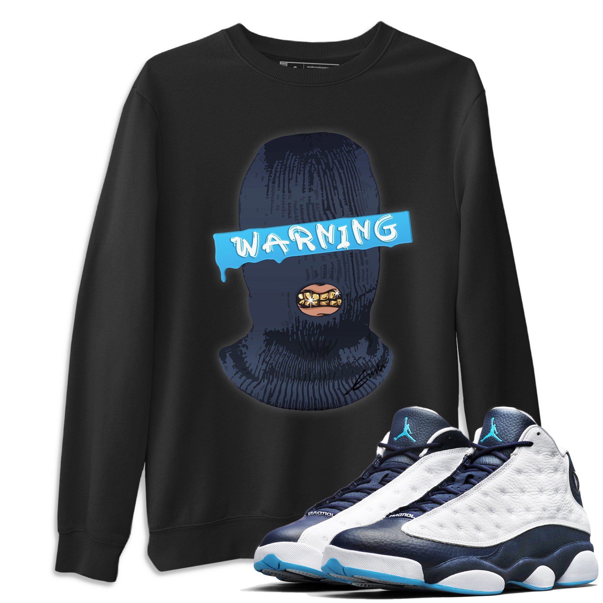 Jordan 13 Obsidian Shirt To Match Jordans Warning Sneaker Tees Jordan 13 Obsidian Drip Gear Zone Sneaker Matching Clothing Unisex Shirts