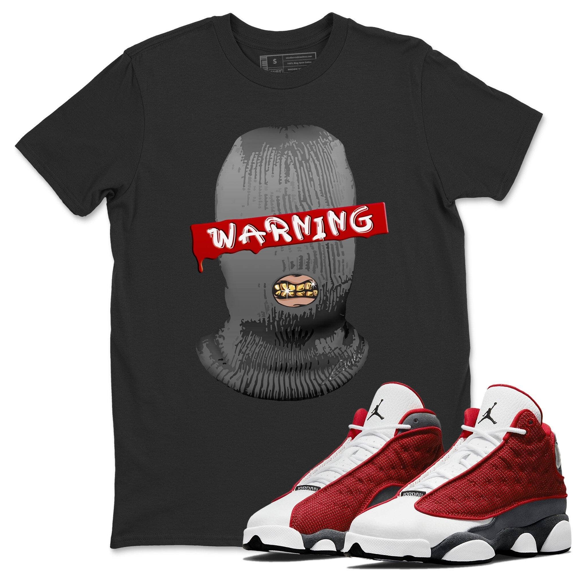 Jordan 13 Red Flint Shirt To Match Jordans Warning Sneaker Tees Jordan 13 Red Flint Drip Gear Zone Sneaker Matching Clothing Unisex Shirts