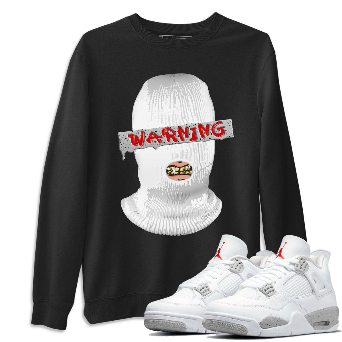 Jordan 4 Tech Grey Shirt To Match Jordans Warning Sneaker Tees Jordan 4 Tech Grey Drip Gear Zone Sneaker Matching Clothing Unisex Shirts