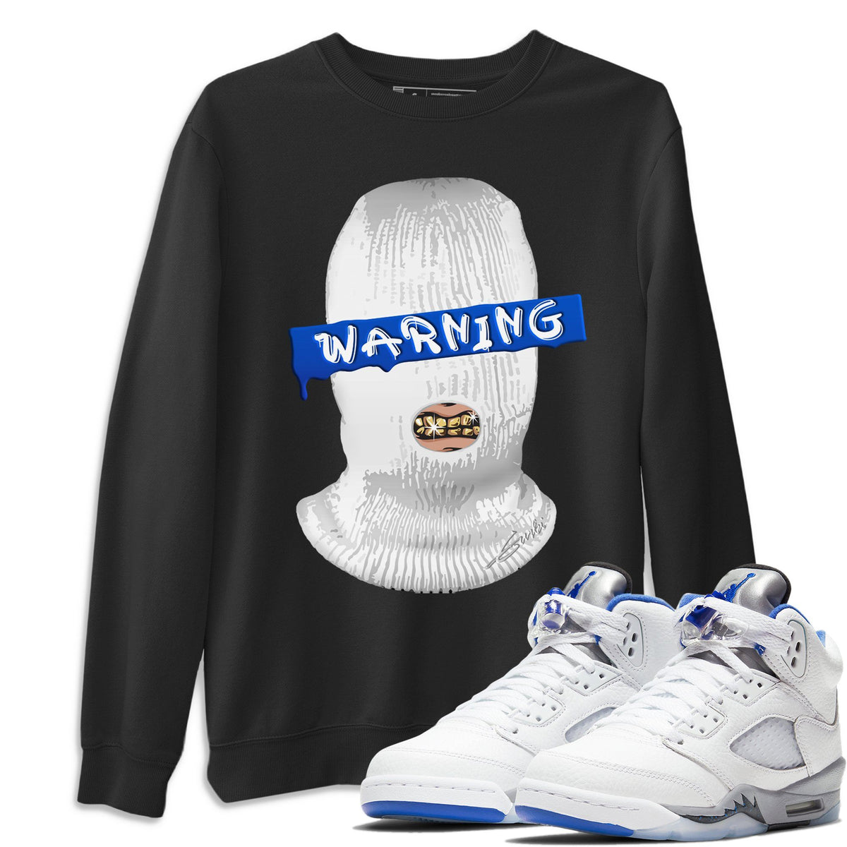 Jordan 5 Stealth Shirt To Match Jordans Warning Sneaker Tees Jordan 5 Stealth Drip Gear Zone Sneaker Matching Clothing Unisex Shirts