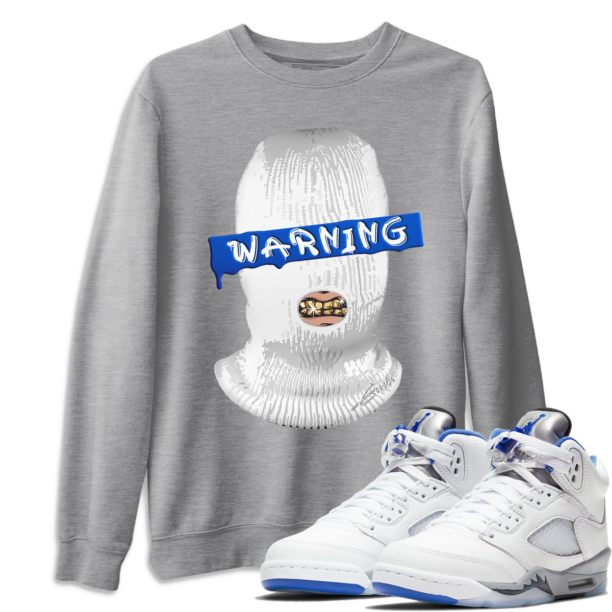 Jordan 5 Stealth Shirt To Match Jordans Warning Sneaker Tees Jordan 5 Stealth Drip Gear Zone Sneaker Matching Clothing Unisex Shirts