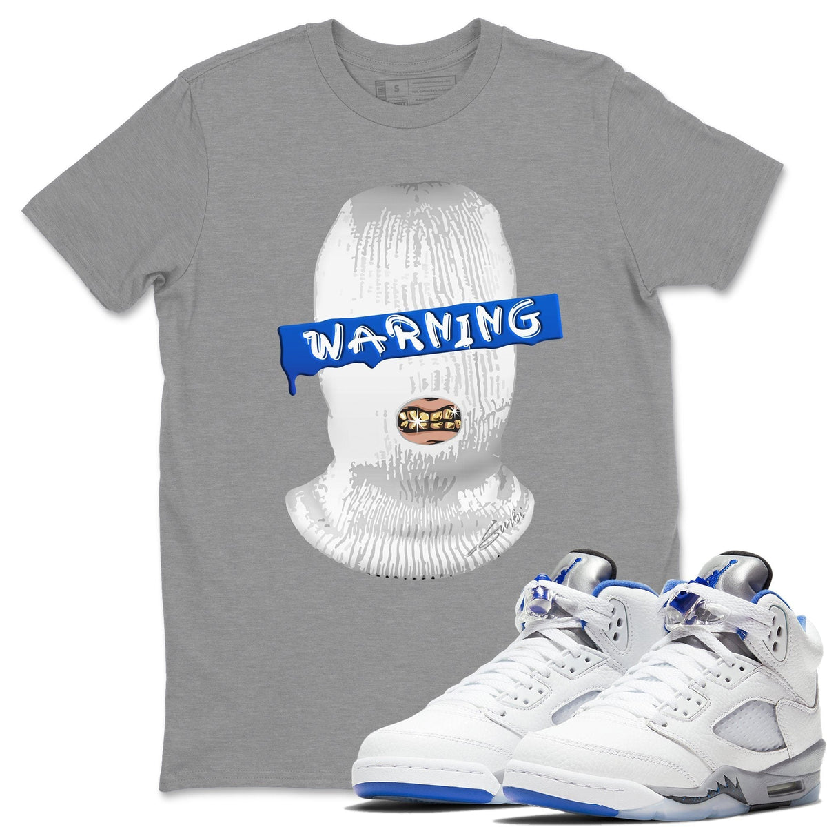 Jordan 5 Stealth Shirt To Match Jordans Warning Sneaker Tees Jordan 5 Stealth Drip Gear Zone Sneaker Matching Clothing Unisex Shirts