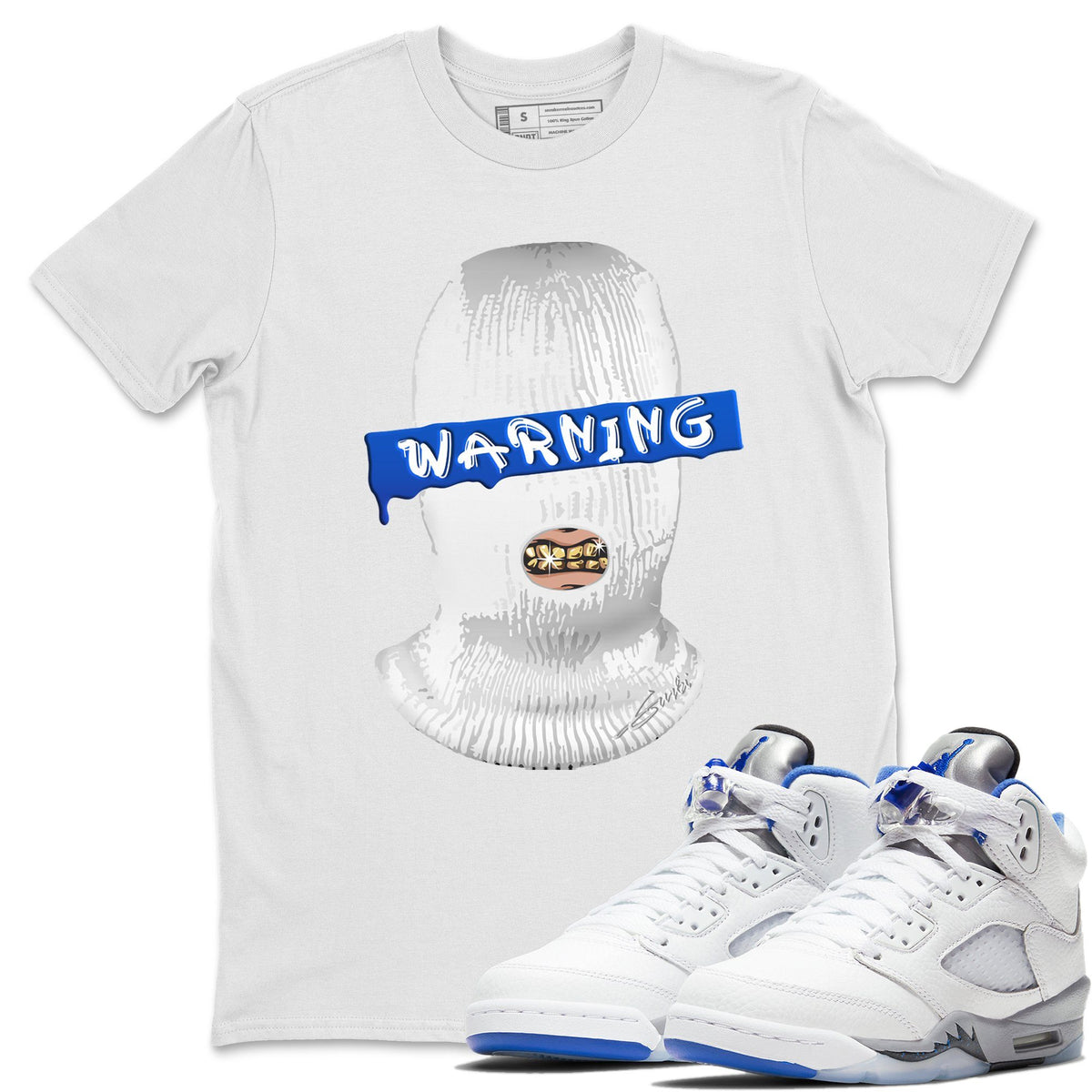 Jordan 5 Stealth Shirt To Match Jordans Warning Sneaker Tees Jordan 5 Stealth Drip Gear Zone Sneaker Matching Clothing Unisex Shirts