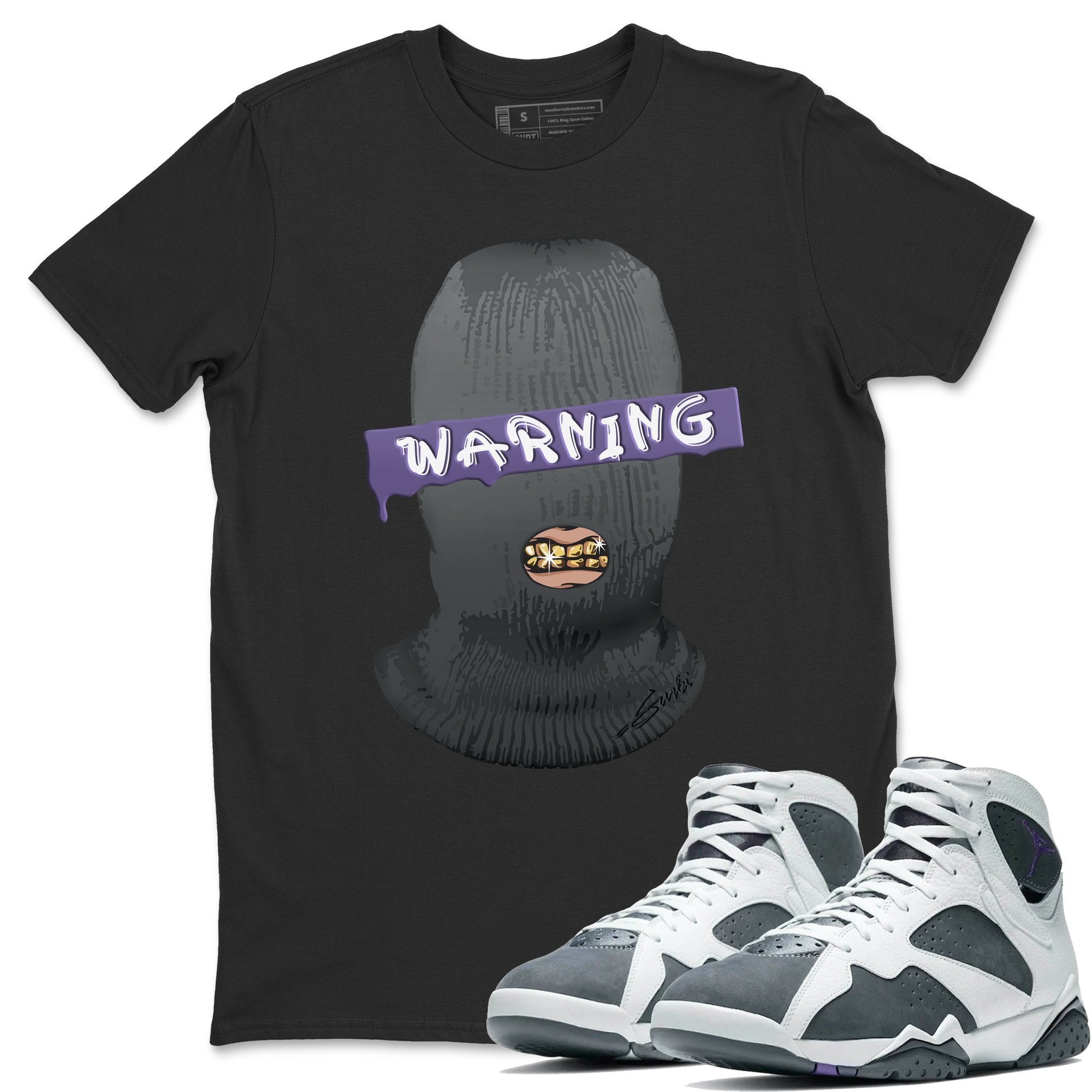 Jordan 7 Flint Shirt To Match Jordans Warning Sneaker Tees Jordan 7 Flint Drip Gear Zone Sneaker Matching Clothing Unisex Shirts