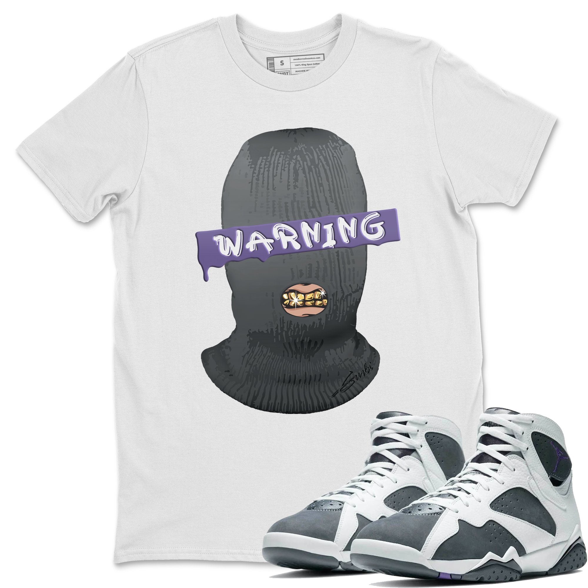 Jordan 7 Flint Shirt To Match Jordans Warning Sneaker Tees Jordan 7 Flint Drip Gear Zone Sneaker Matching Clothing Unisex Shirts