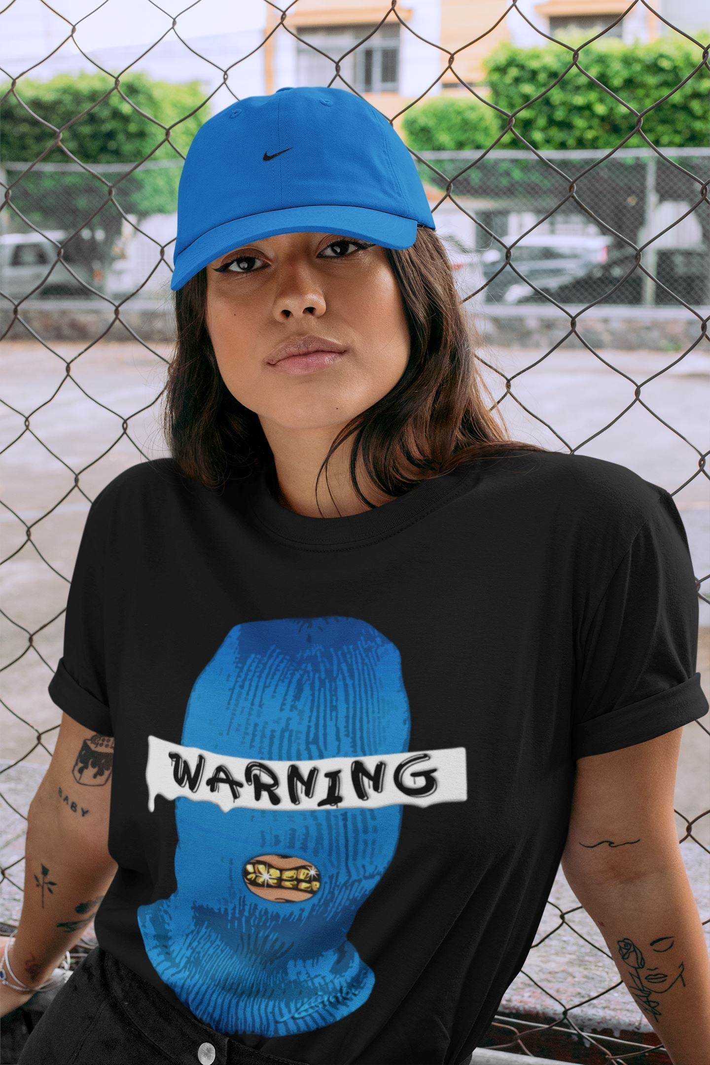 Jordan 1 Dark Marina Blue Sneaker Matching T-Shirt Warning Sneaker Tees Jordan 1 Dark Marina Blue Sneaker Release Tees Crew Neck Tees
