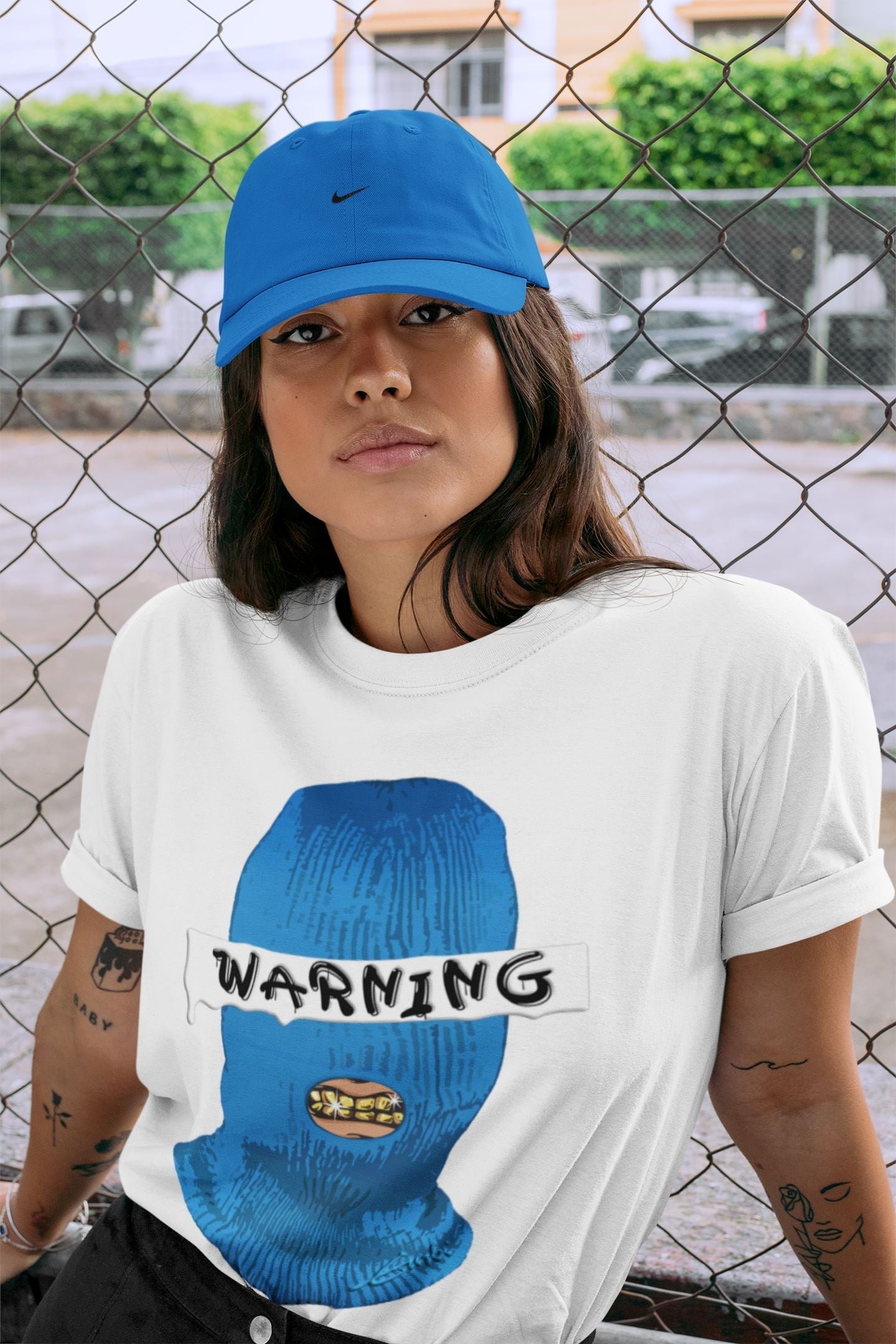Jordan 1 Dark Marina Blue Sneaker Matching T-Shirt Warning Sneaker Tees Jordan 1 Dark Marina Blue Sneaker Release Tees Crew Neck Tees