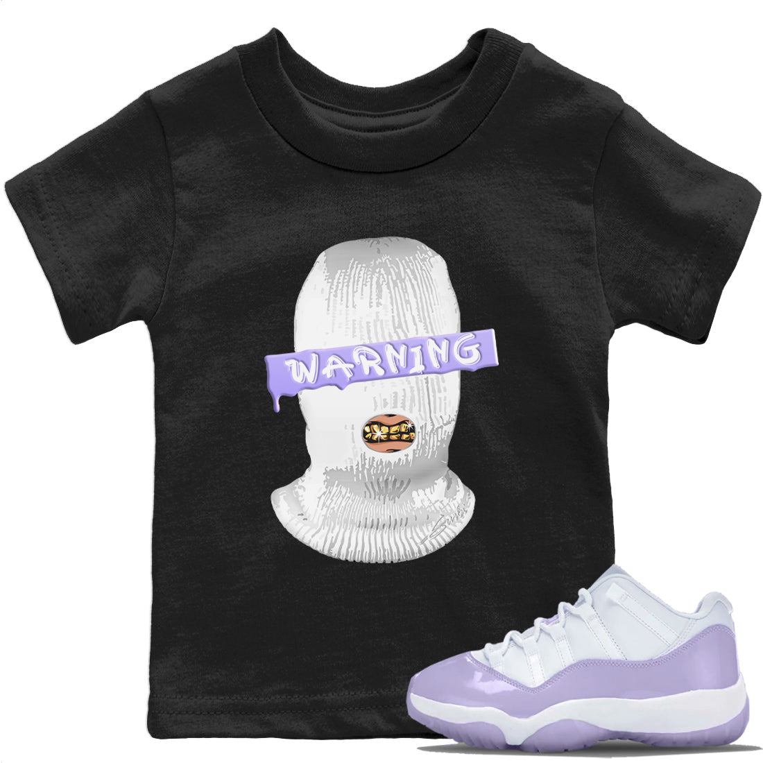 Jordan 11 Pure Violet Sneaker Matching T-Shirt Warning Sneaker Tees Jordan 11 Pure Violet Sneaker Release Tees Kids Shirts