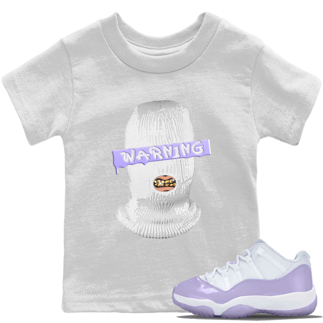 Jordan 11 Pure Violet Sneaker Matching T-Shirt Warning Sneaker Tees Jordan 11 Pure Violet Sneaker Release Tees Kids Shirts