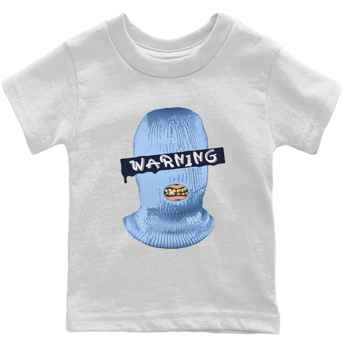 Jordan 6 UNC Shirt To Match Jordans Warning Sneaker Tees Jordan 6 UNC Drip Gear Zone Sneaker Matching Clothing Kids Shirts