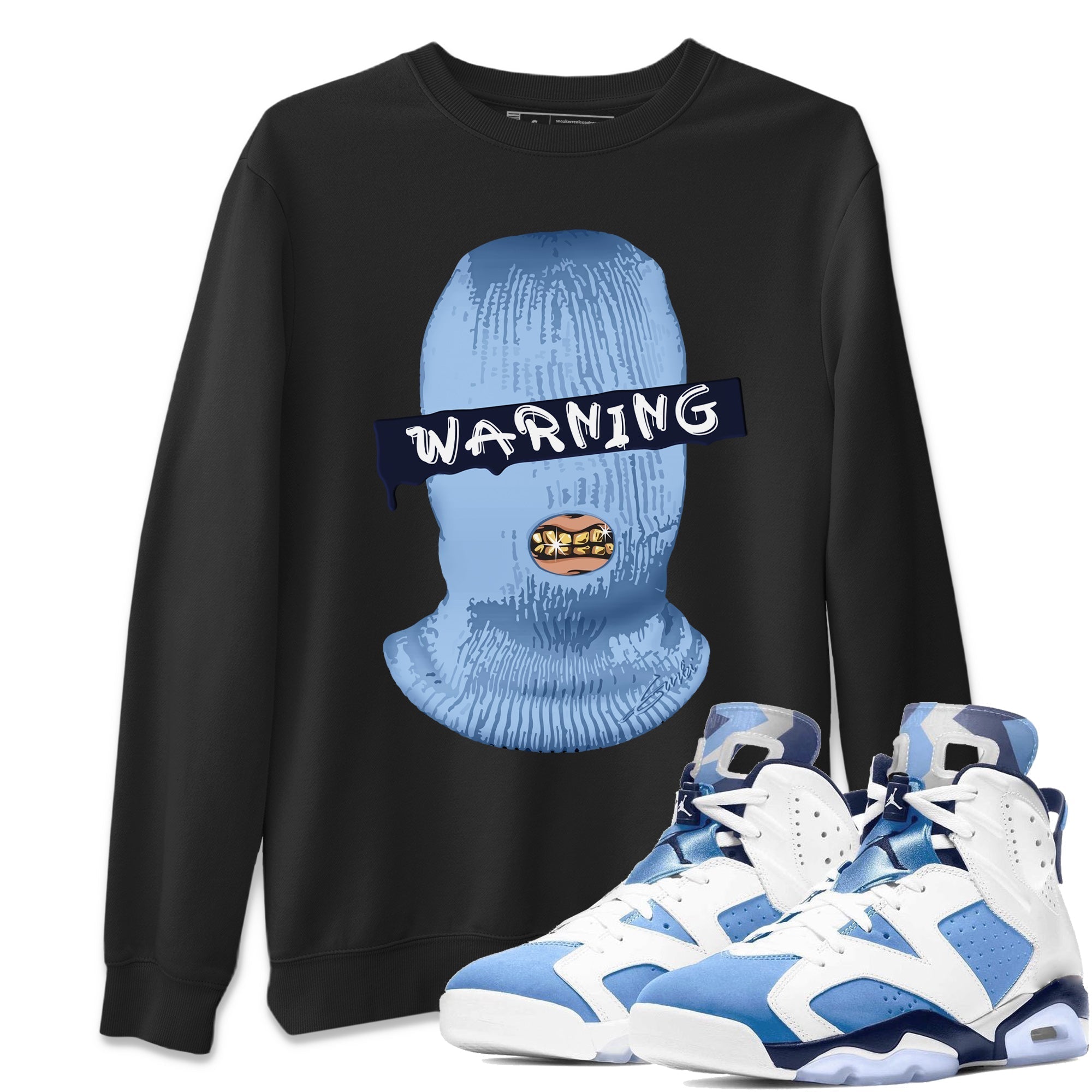 Jordan 6 UNC Shirt To Match Jordans Warning Sneaker Tees Jordan 6 UNC Drip Gear Zone Sneaker Matching Clothing Unisex Shirts