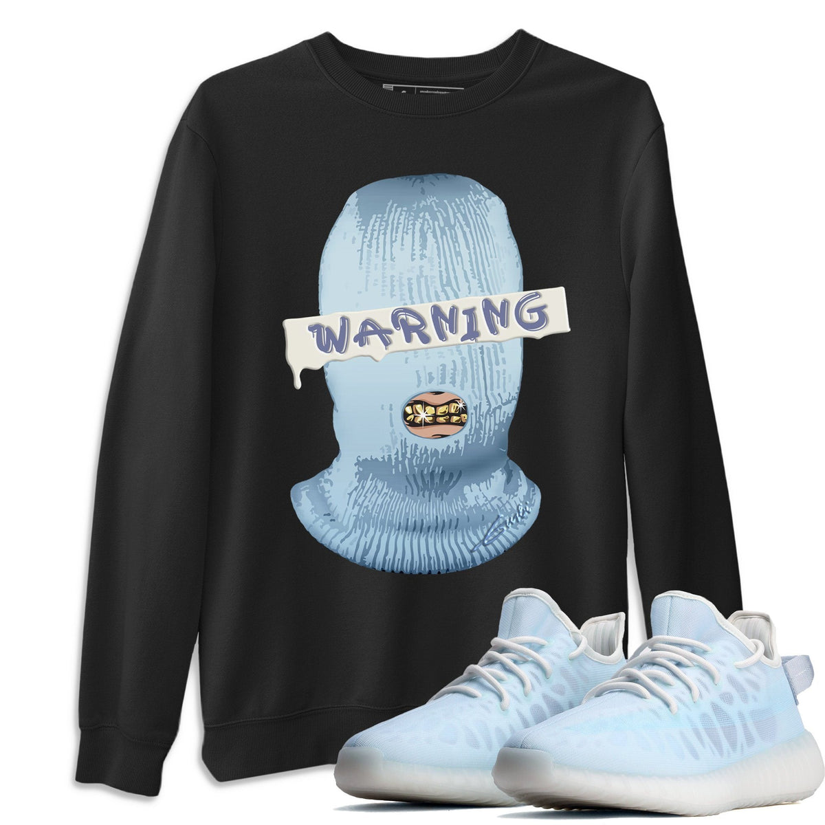 Yeezy 350 Mono Ice Shirt To Match Jordans Warning Sneaker Tees Yeezy 350 Mono Ice Drip Gear Zone Sneaker Matching Clothing Unisex Shirts