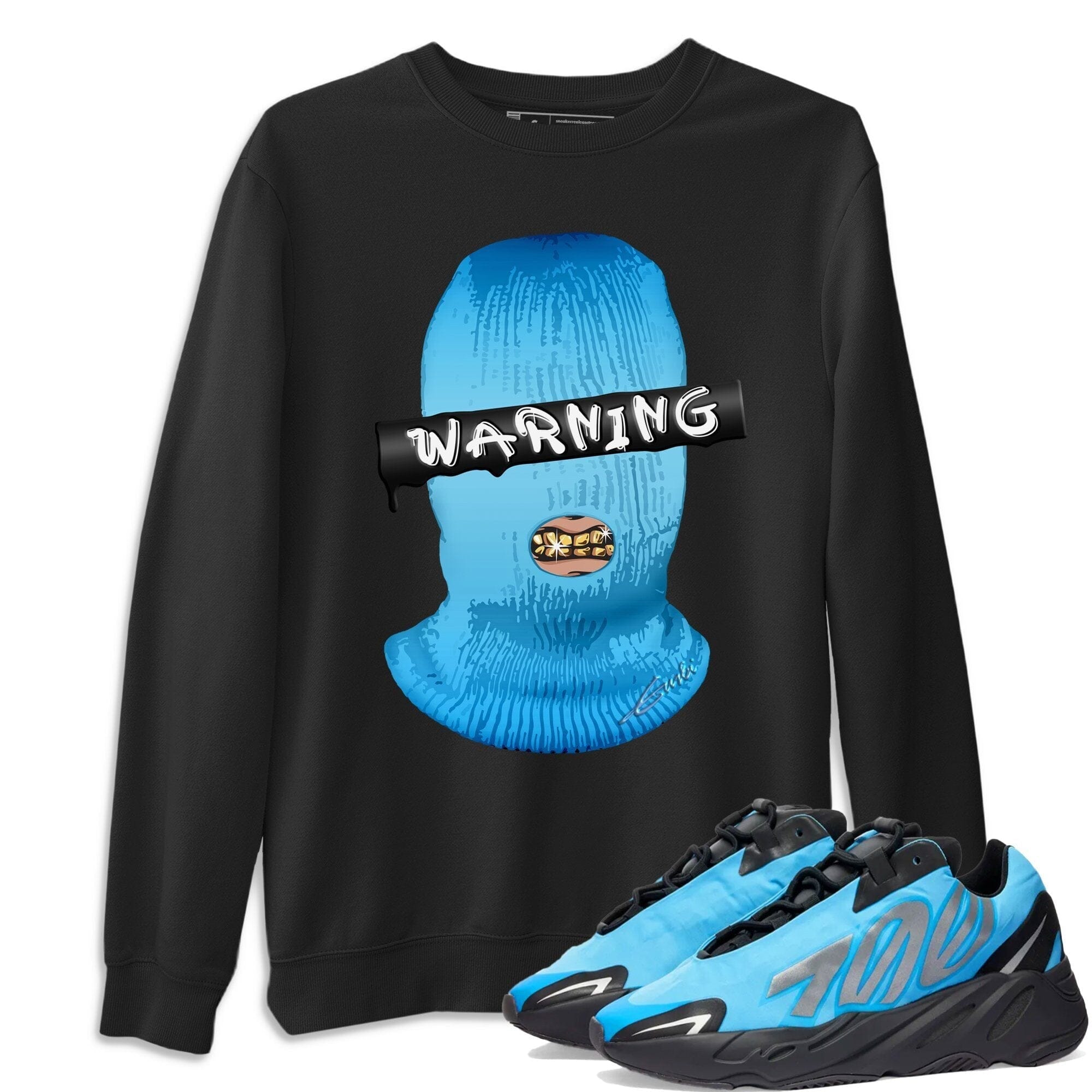 Yeezy 700 Bright Cyan Shirt To Match Jordans Warning Sneaker Tees Yeezy 700 Bright Cyan Drip Gear Zone Sneaker Matching Clothing Unisex Shirts