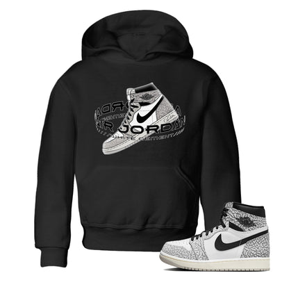 Jordan 1 High White Cement Sneaker Tees Drip Gear Zone Warping Space Sneaker Tees Jordan 1 High White Cement Shirt Kids Shirts