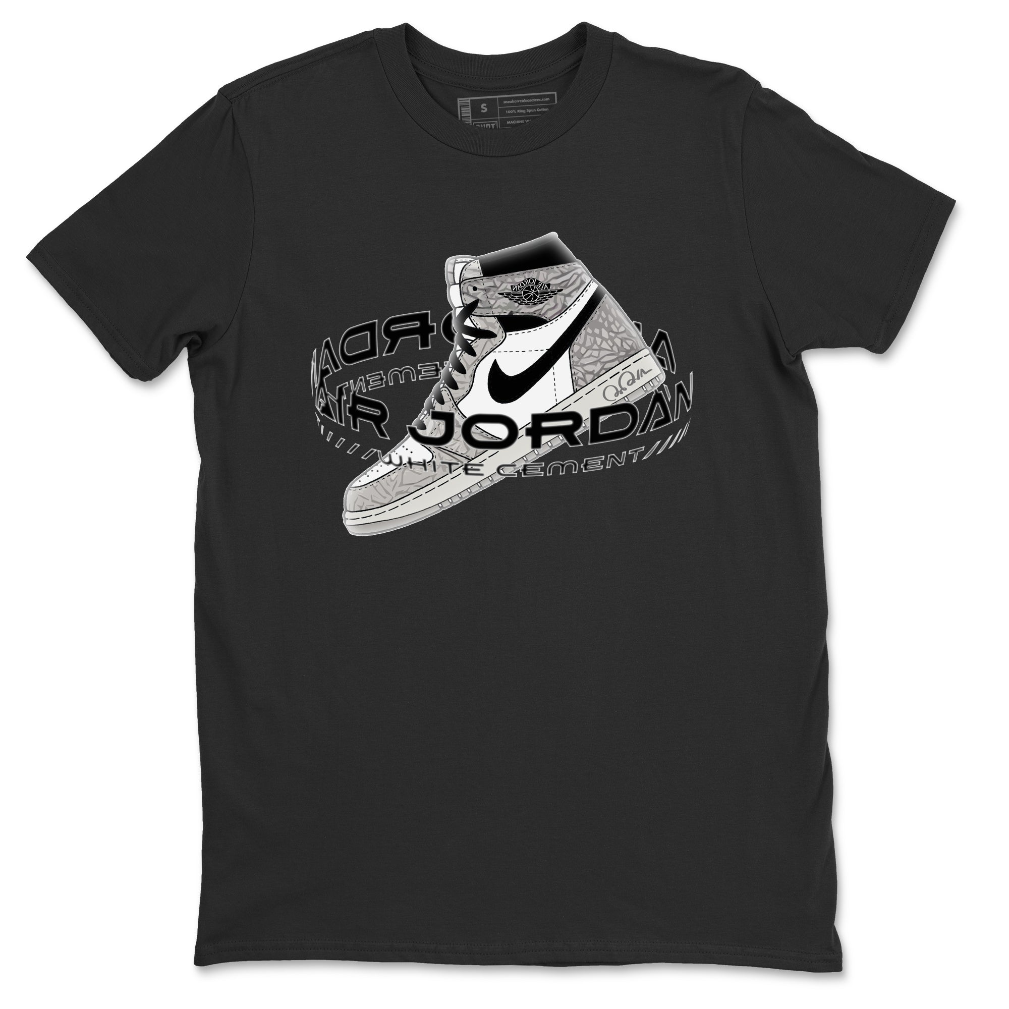Jordan 1 High White Cement Sneaker Tees Drip Gear Zone Warping Space Sneaker Tees Jordan 1 High White Cement Shirt Unisex Shirts