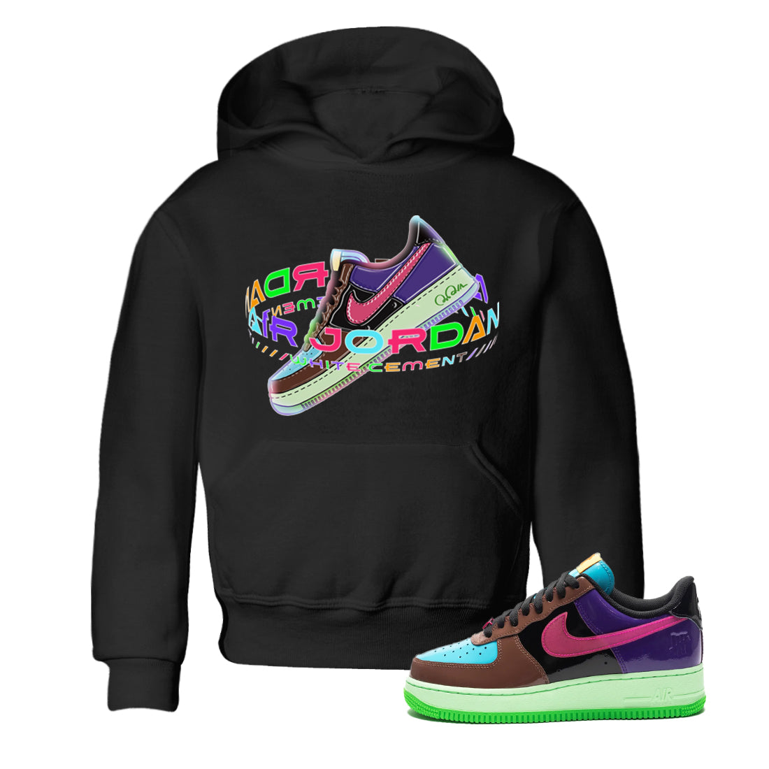 Air Force 1 Undefeated Fauna Brown Sneaker Tees Drip Gear Zone Warping Space Sneaker Tees Air Force 1 Undefeated Fauna Brown Shirt Kids Shirts