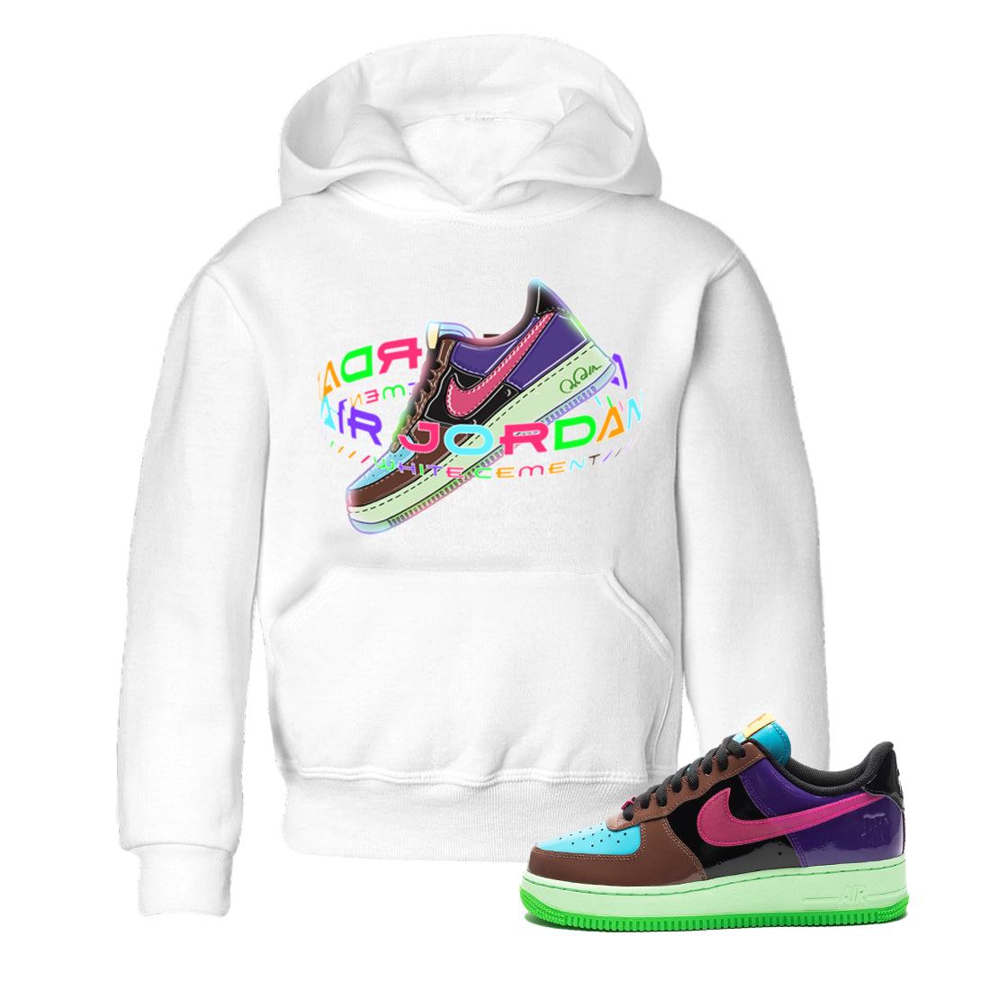 Air Force 1 Undefeated Fauna Brown Sneaker Tees Drip Gear Zone Warping Space Sneaker Tees Air Force 1 Undefeated Fauna Brown Shirt Kids Shirts