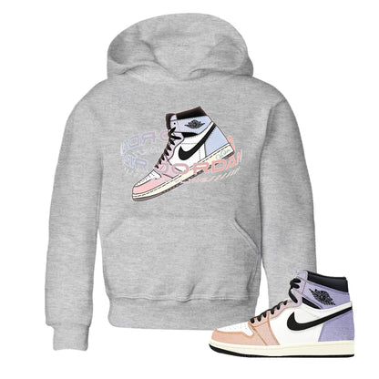 Air Jordan 1 Skyline Sneaker Tees Drip Gear Zone Warping Space Sneaker Tees AJ1 Skyline Shirt Kids Shirts Heather Grey 1