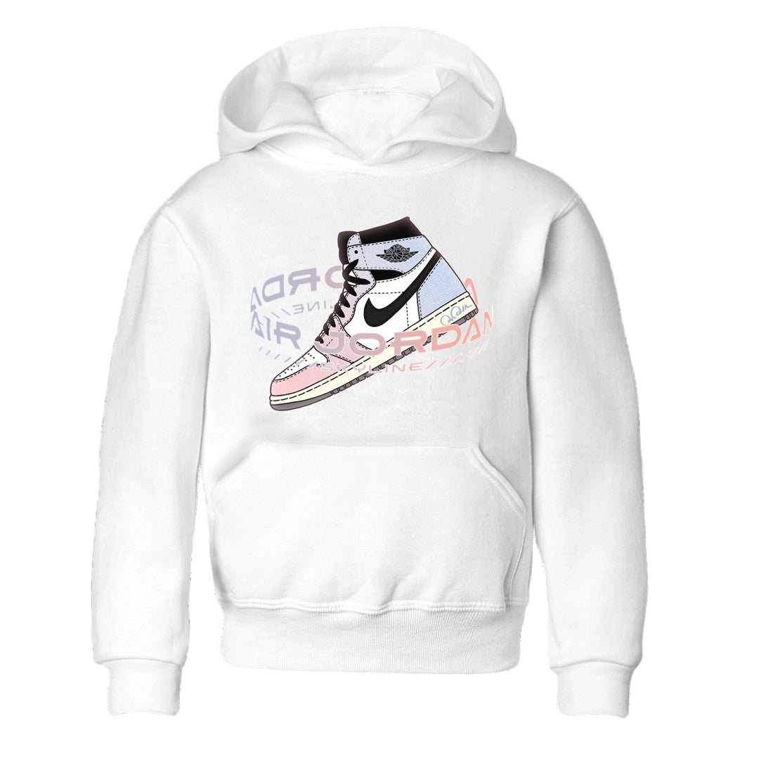 Air Jordan 1 Skyline Sneaker Tees Drip Gear Zone Warping Space Sneaker Tees AJ1 Skyline Shirt Kids Shirts White 2