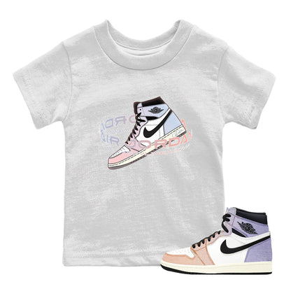 Air Jordan 1 Skyline Sneaker Tees Drip Gear Zone Warping Space Sneaker Tees AJ1 Skyline Shirt Kids Shirts White 1