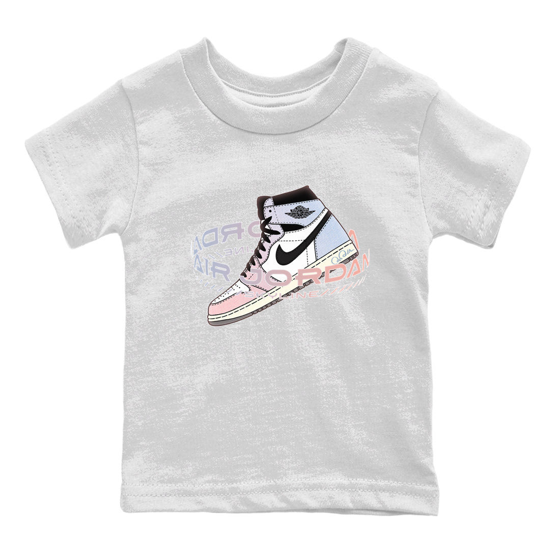 Air Jordan 1 Skyline Sneaker Tees Drip Gear Zone Warping Space Sneaker Tees AJ1 Skyline Shirt Kids Shirts White 2