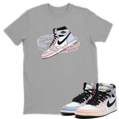 Air Jordan 1 Skyline Warping Space Crew Neck Sneaker Tees Air Jordan 1 Skyline Sneaker T-Shirts Size Chart