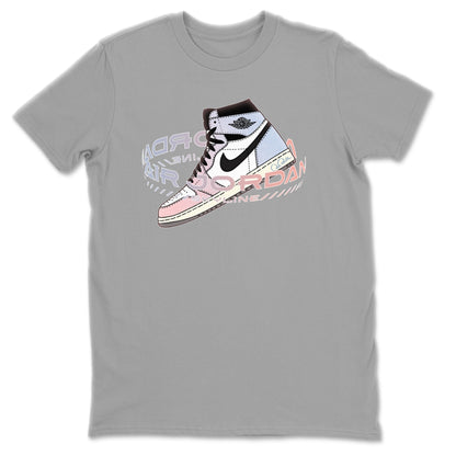Air Jordan 1 Skyline Sneaker Tees Drip Gear Zone Warping Space Sneaker Tees AJ1 Skyline Shirt Unisex Shirts Heather Grey 2