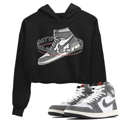 Air Jordan 1 Washed Heritage Sneaker Match Tees Warping Space Sneaker Tees AJ1 Washed Heritage Sneaker Release Tees Women's Shirts Black 1