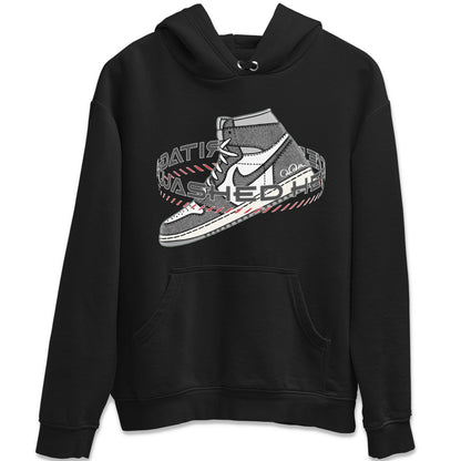 Air Jordan 1 Washed Heritage Sneaker Match Tees Warping Space Sneaker Tees AJ1 Washed Heritage Sneaker Release Tees Unisex Shirts Black 2