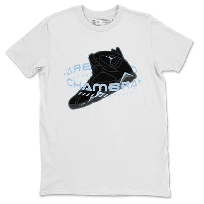 Air Jordan 7 Chambray Sneaker Match Tees Warping Space Sneaker Tees AJ7 Chambray Sneaker Release Tees Unisex Shirts White 2