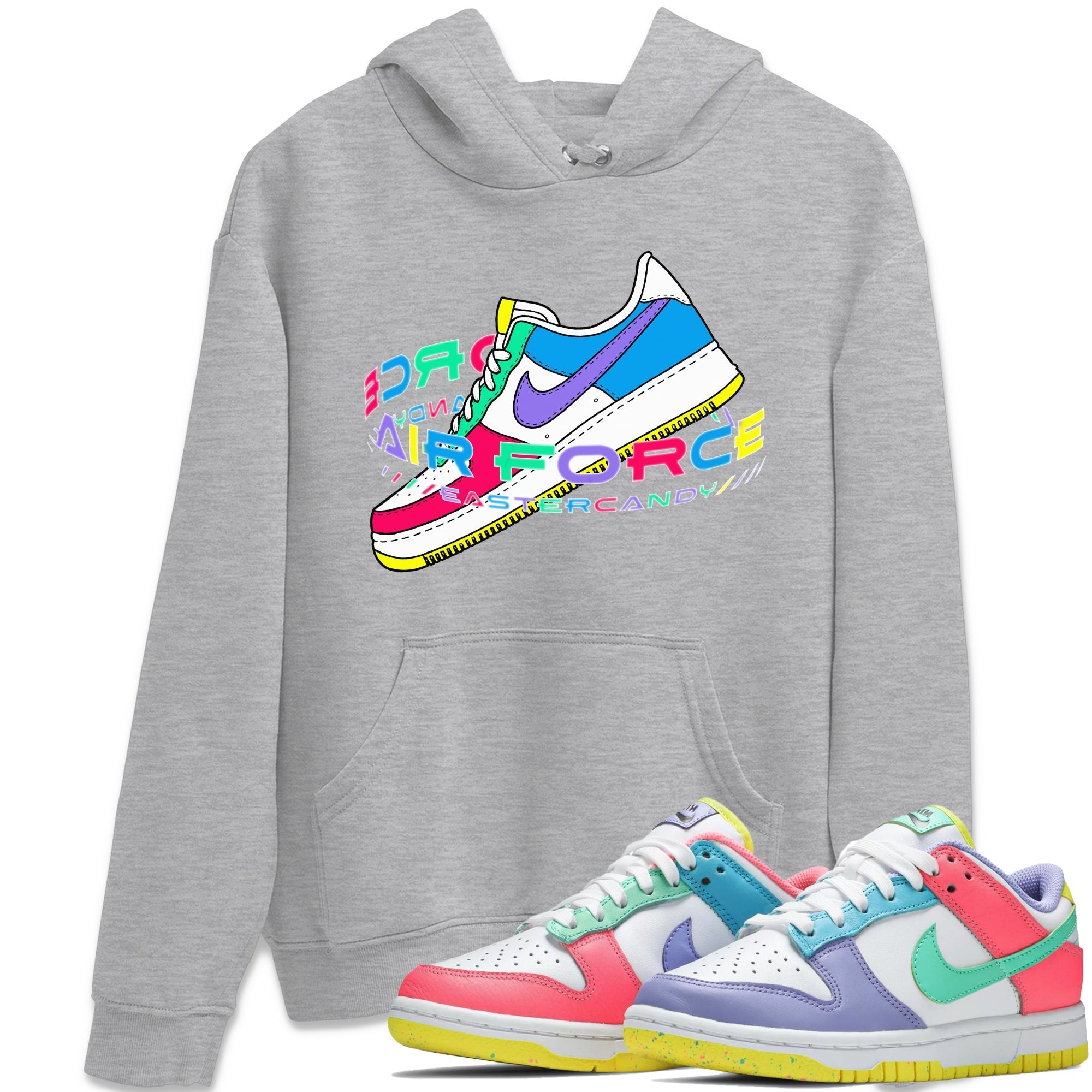 Dunk Easter Candy Sneaker Tees Drip Gear Zone Warping Space Sneaker Tees Nike Easter Shirt Unisex Shirts Heather Grey 1