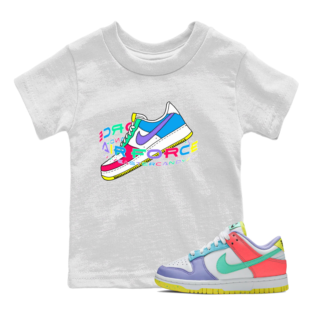 Dunk Easter Candy Sneaker Tees Drip Gear Zone Warping Space Sneaker Tees Nike Easter Shirt Kids Shirts White 1
