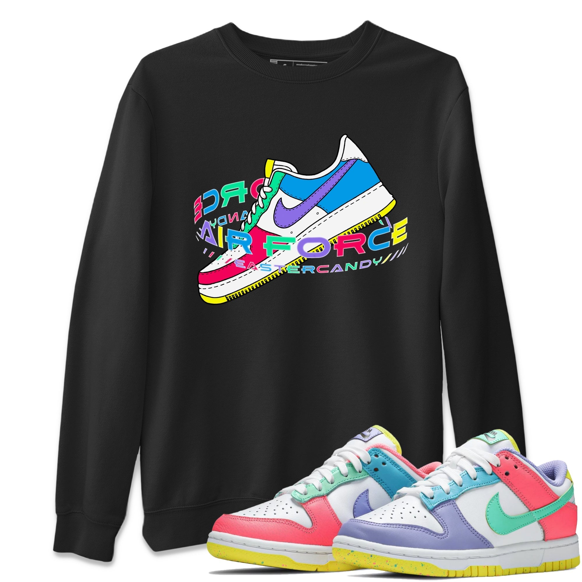 Dunk Easter Candy Sneaker Tees Drip Gear Zone Warping Space Sneaker Tees Nike Easter Shirt Unisex Shirts Black 1