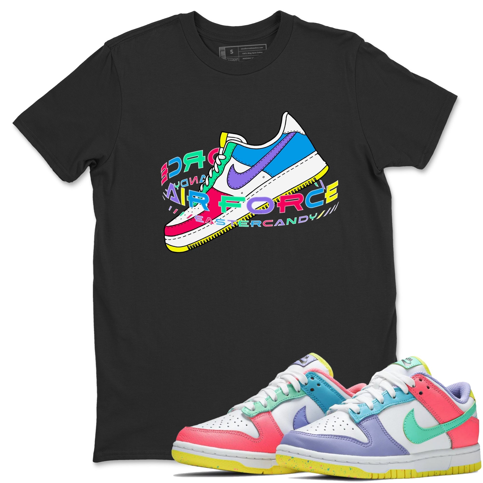 Dunk Easter Candy Sneaker Tees Drip Gear Zone Warping Space Sneaker Tees Nike Easter Shirt Unisex Shirts Black 1