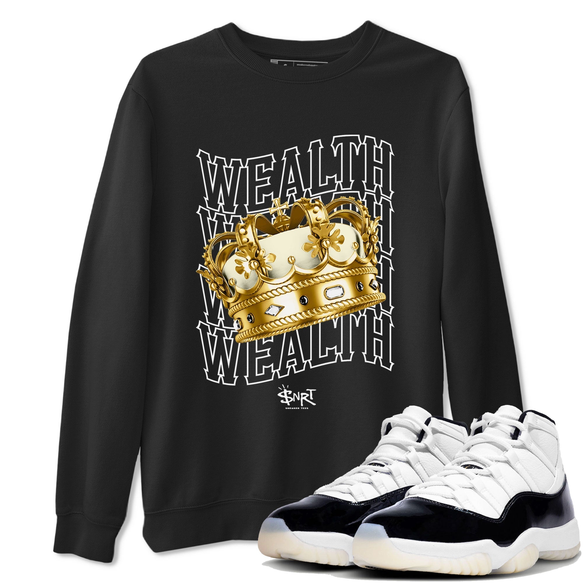 Air Jordan 11 Gratitude shirt to match jordans Wealth sneaker tees Jordan 11 Retro Gratitude Drip Gear Zone Unisex Streetwear Clothing Black 1 T-Shirt