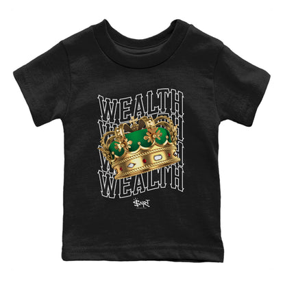 Air Jordan 4 Pine Green Wealth Baby and Kids Sneaker Tees Jordan Retro 4 Pine Green Kids Sneaker Tees Washing and Care Tip
