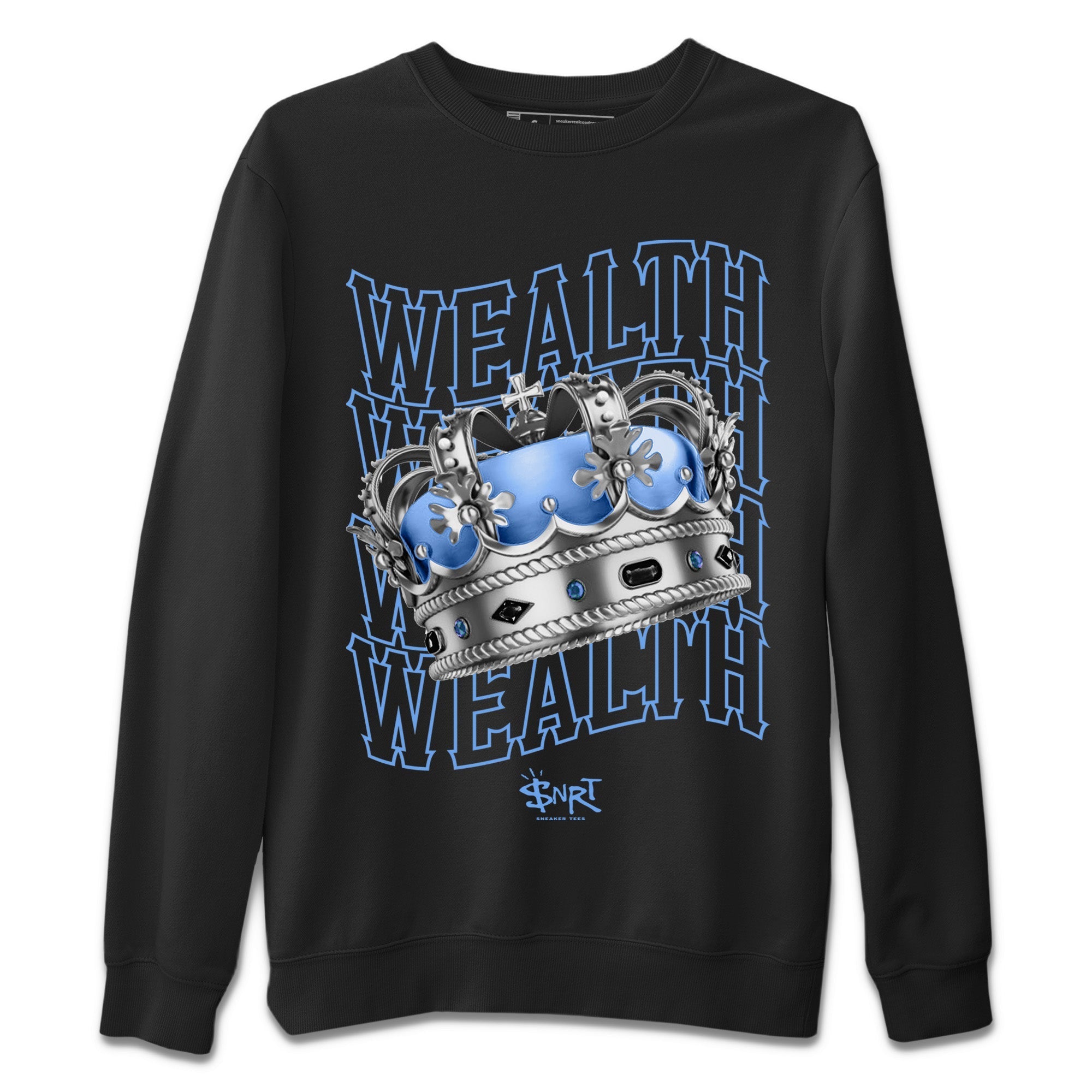 Air Jordan 5 UNC Sneaker Tees Drip Gear Zone Wealth Sneaker Tees Air Jordan 5 Retro UNC Shirt Unisex Shirts Black 2