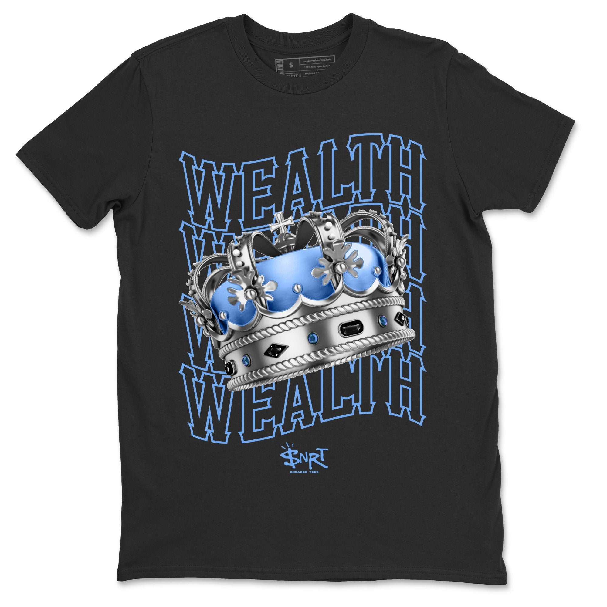 Air Jordan 5 UNC Sneaker Tees Drip Gear Zone Wealth Sneaker Tees Air Jordan 5 Retro UNC Shirt Unisex Shirts Black 2