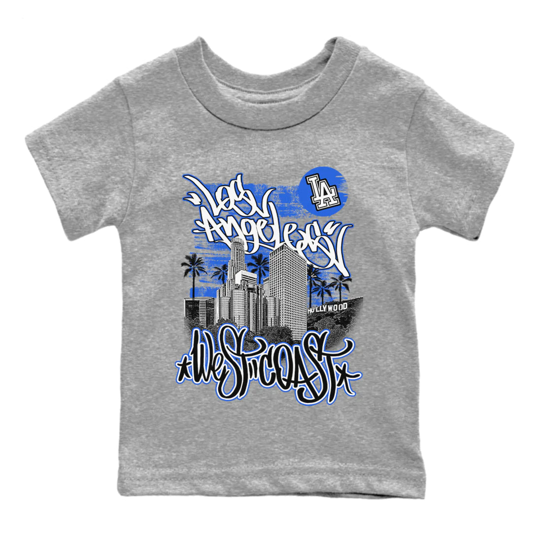 Jordan 1 True Blue Sneaker Tees Drip Gear Zone West Coast Sneaker Tees Jordan 1 True Blue Shirt Kids Shirts