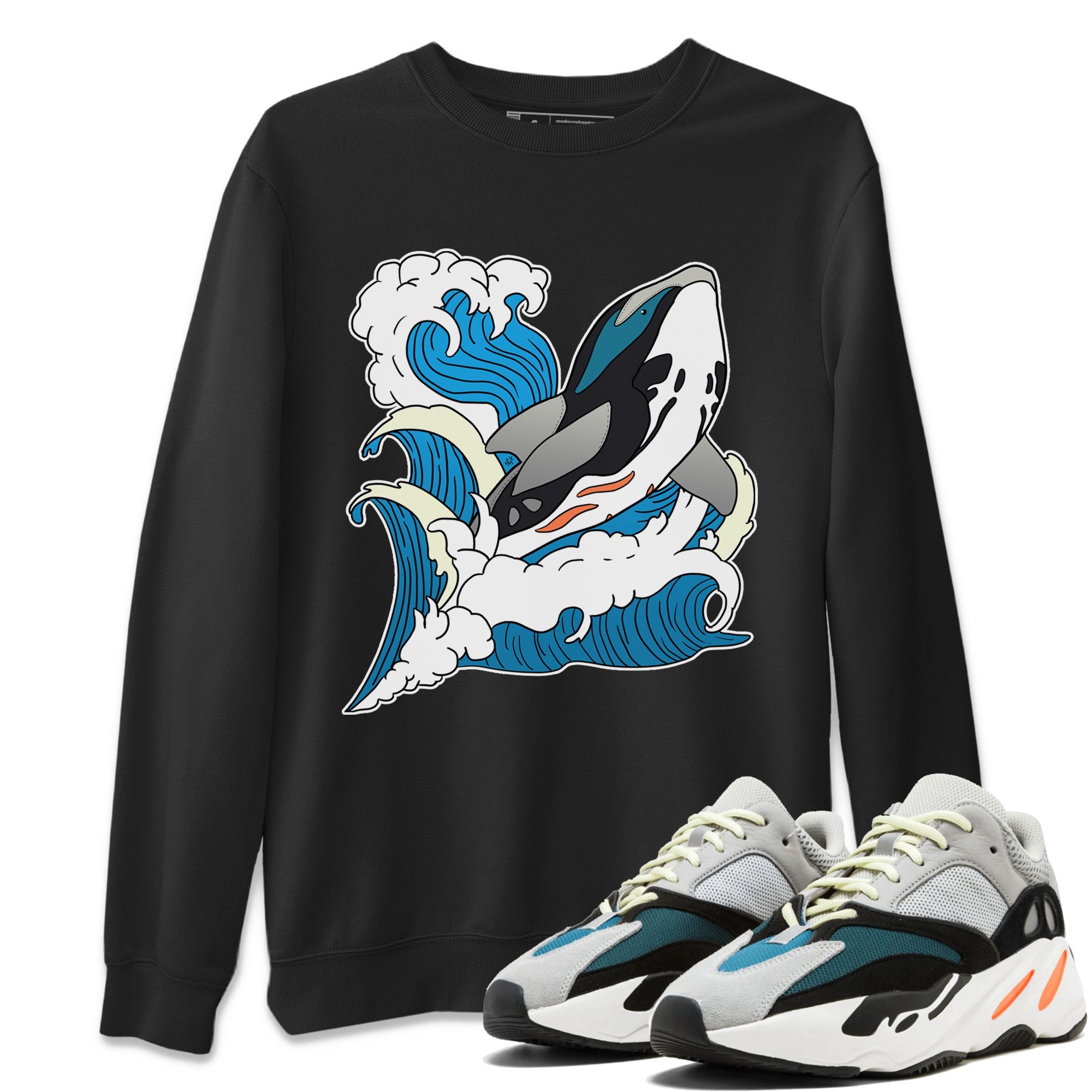 Yeezy 700 Wave Runner Shirt To Match Jordans Whale Waves Sneaker Tees Yeezy 700 Wave Runner Drip Gear Zone Sneaker Matching Clothing Unisex Shirts
