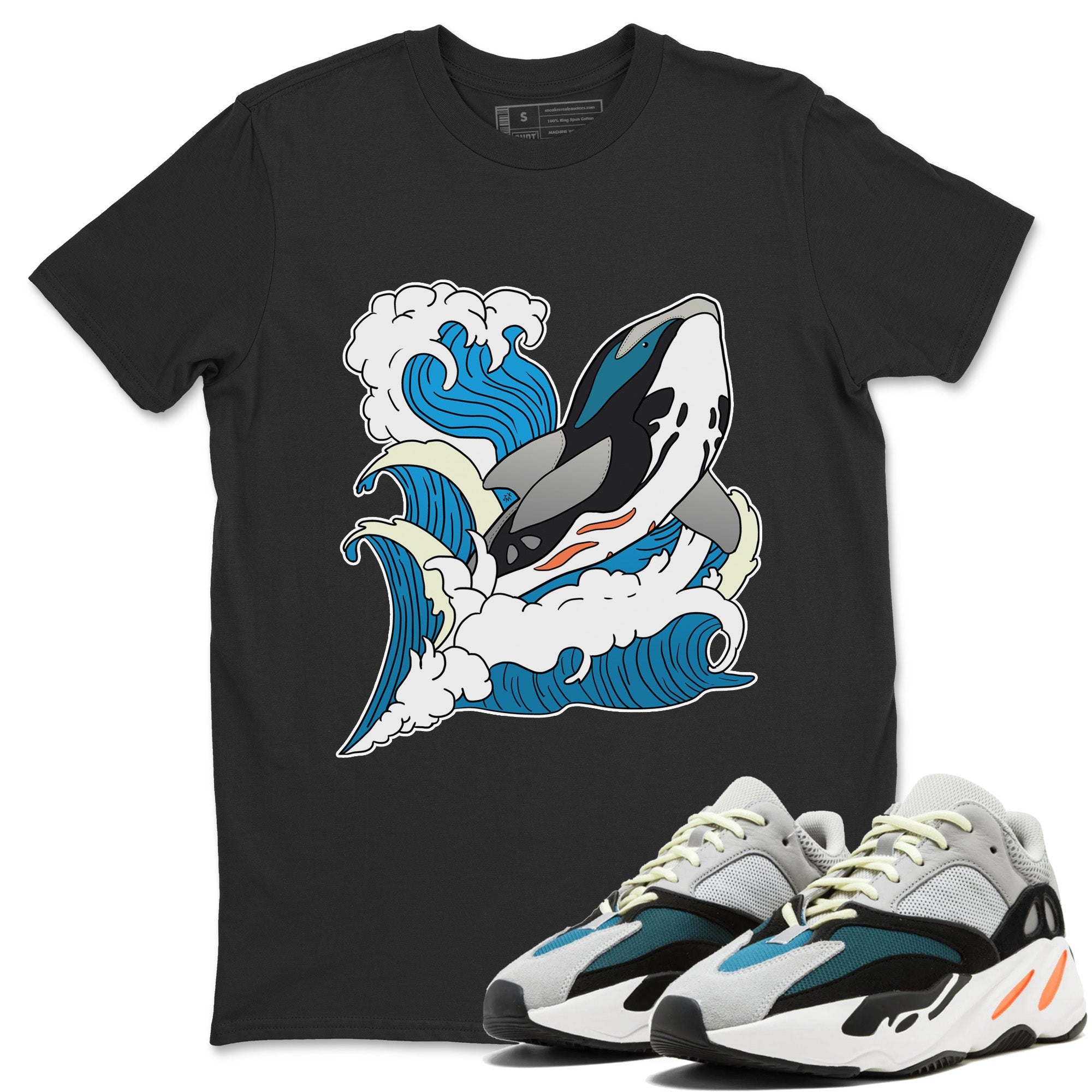 Yeezy 700 Wave Runner Shirt To Match Jordans Whale Waves Sneaker Tees Yeezy 700 Wave Runner Drip Gear Zone Sneaker Matching Clothing Unisex Shirts