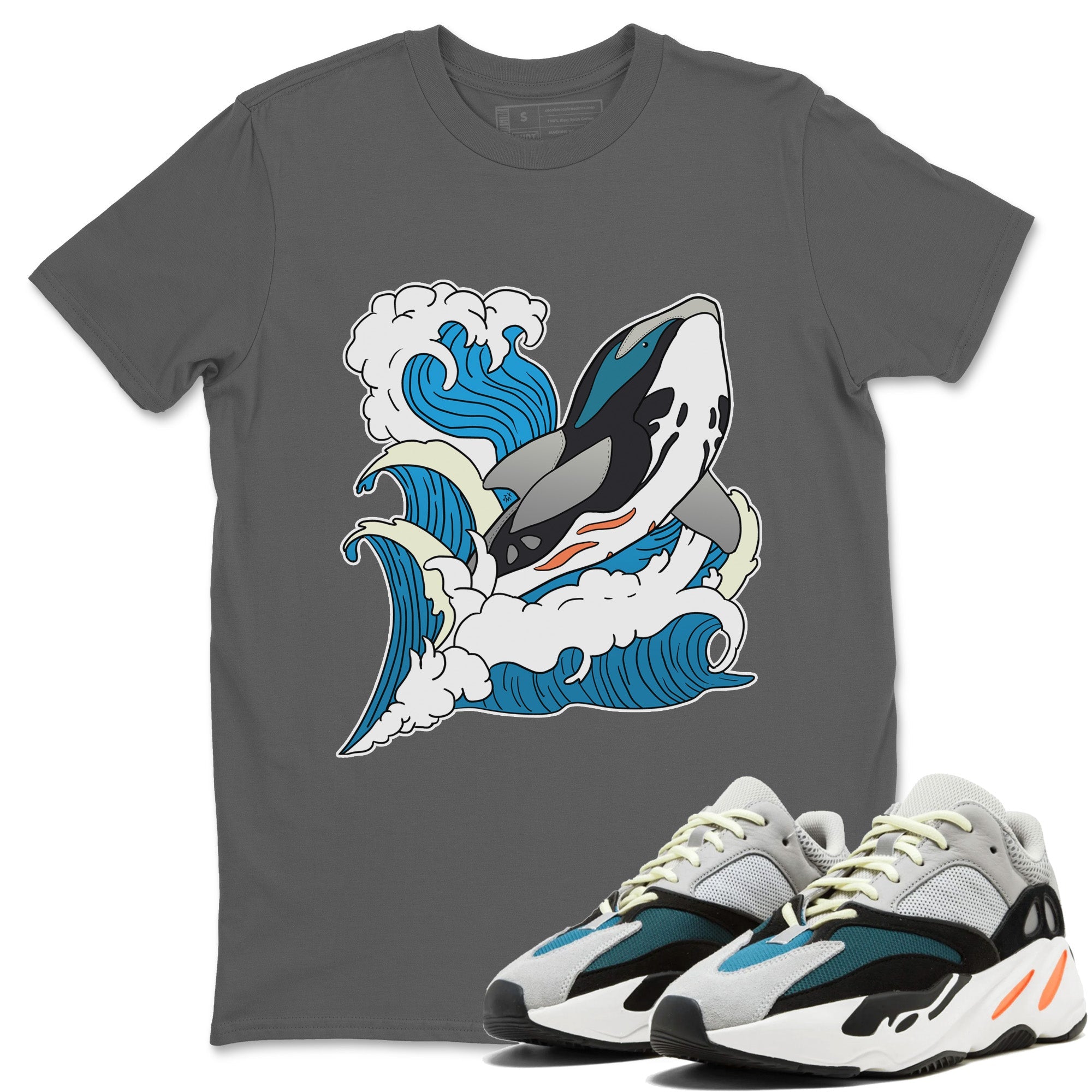 Yeezy 700 Wave Runner Shirt To Match Jordans Whale Waves Sneaker Tees Yeezy 700 Wave Runner Drip Gear Zone Sneaker Matching Clothing Unisex Shirts