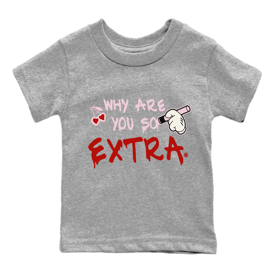 Air Force 1 Valentines Day Sneaker Match Tees Why Are You So Extra Sneaker Tees Air Force 1 Valentines Day Jordan to match sneaker T-Shirt Kids Shirts