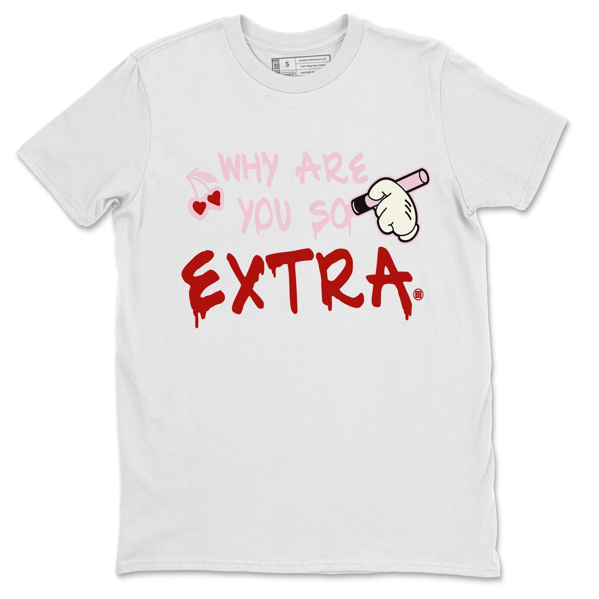 Air Force 1 Valentines Day Sneaker Match Tees Why Are You So Extra Sneaker Tees Air Force 1 Valentines Day Jordan to match sneaker T-Shirt Crew Neck Shirts
