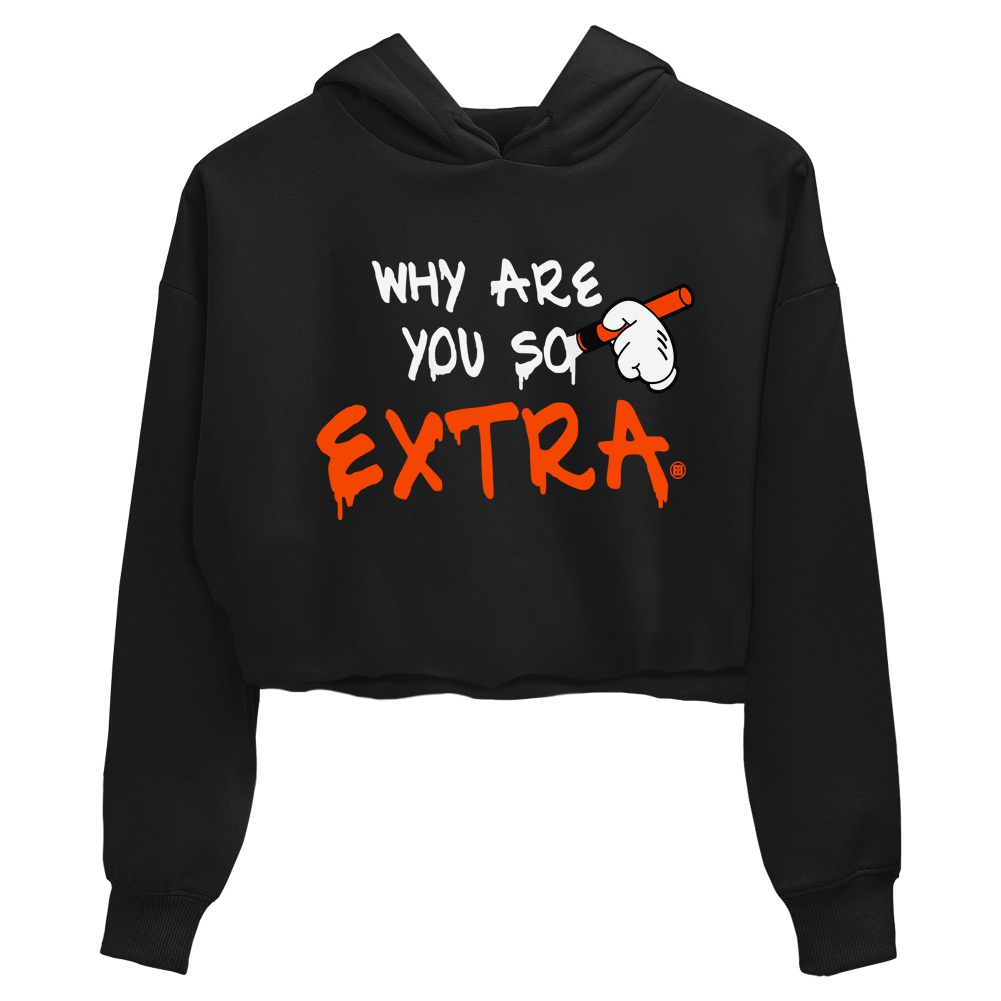 Air Jordan 12 Brilliant Orange Why Are You So Extra WMNS Cotton Sneaker Hoodie Air Jordan 12 Brilliant Orange Sneaker Crop Hoodie Washing and Care Tip