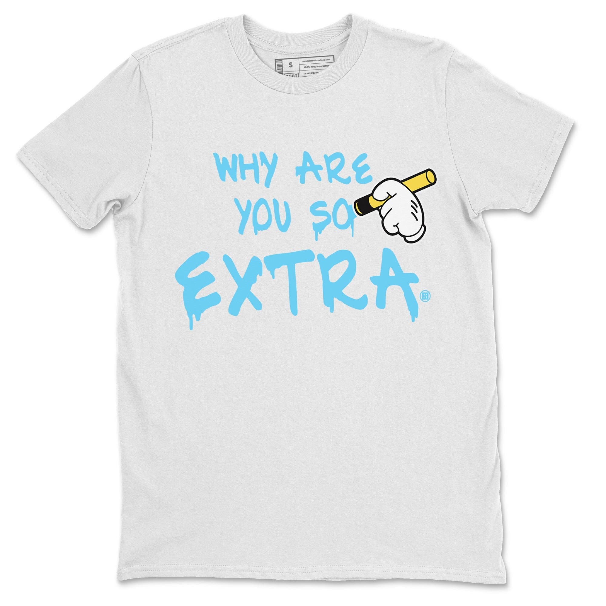 Dunk Blue Chill Sneaker Match Tees Why Are You So Extra Sneaker Tees Dunk Blue Chill Jordan to match sneaker T-Shirt Crew Neck Shirts