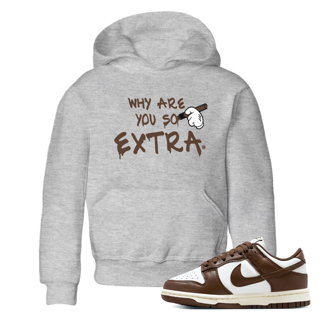 Dunk Low WMNS Cacao Wow sneaker sneaker shirt to match jordans Why Are You So Extra sneaker match tees Dunk Cacao Wow Drip Gear Zone Baby Toddler Heather Grey 1 T-Shirt
