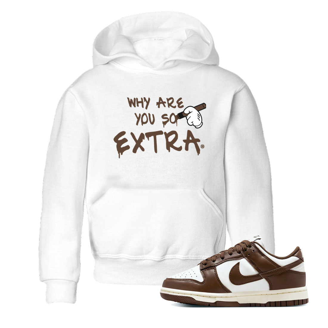 Dunk Low WMNS Cacao Wow sneaker sneaker shirt to match jordans Why Are You So Extra sneaker match tees Dunk Cacao Wow Drip Gear Zone Baby Toddler White 1 T-Shirt